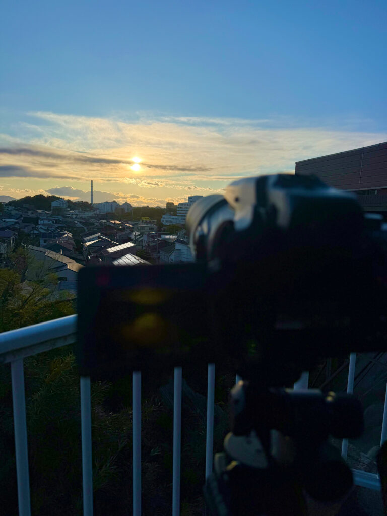 NikonP1000の超望遠で捉えた、近い上空に存在する太陽