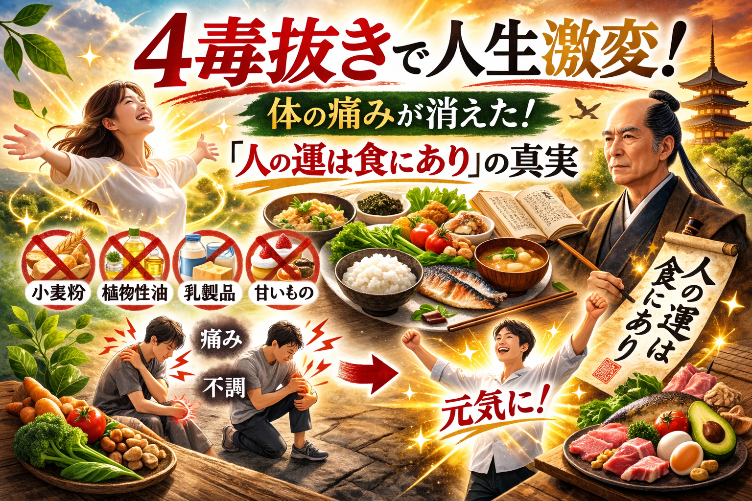 ４毒抜きは人生を変える！